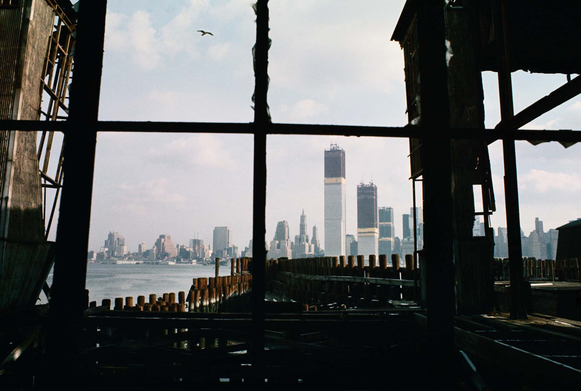 58_View from abandoned pier, Jersey City, New Jersey, 1970_