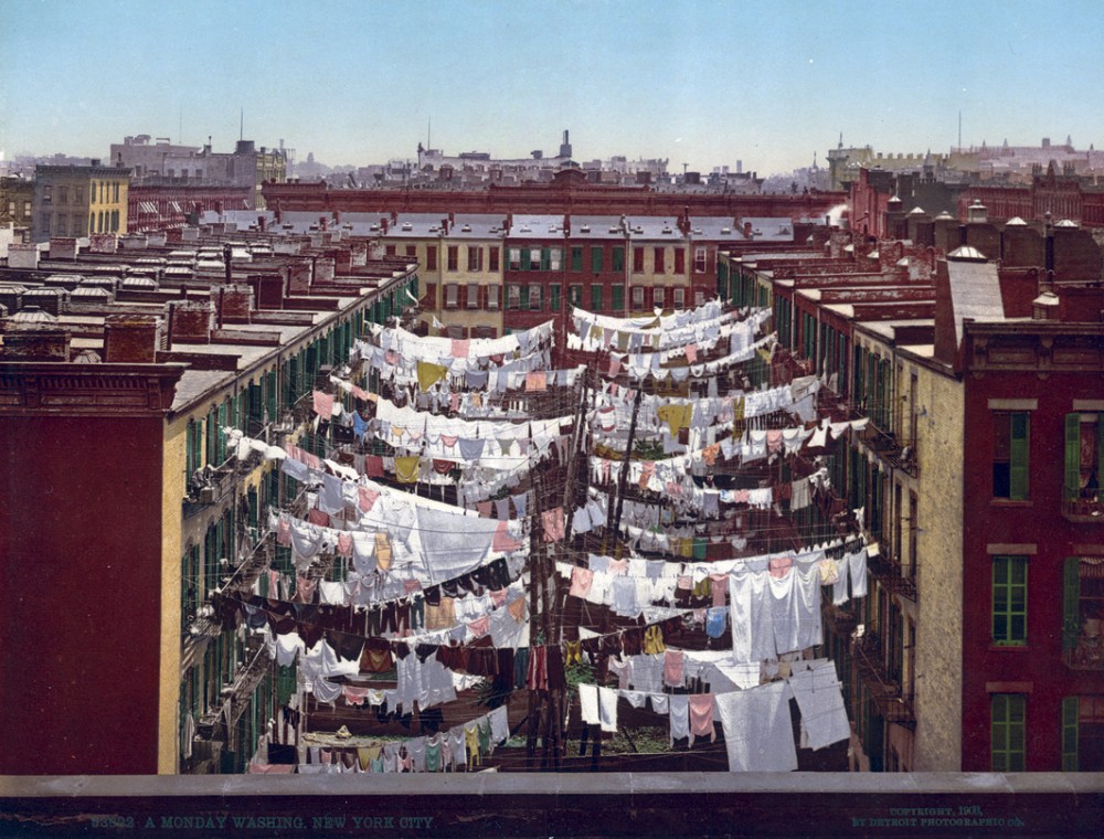 A Monday Washing, New York, New York - Year 1900