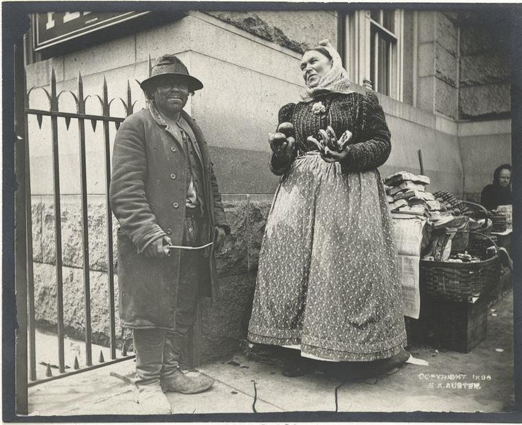 Pretzel vendor. (1896) 2
