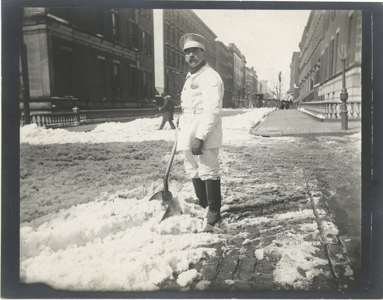 Snow removal. (1896)