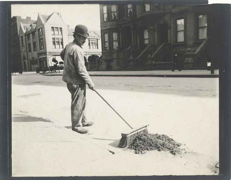 Street sweeper. (1896) 2