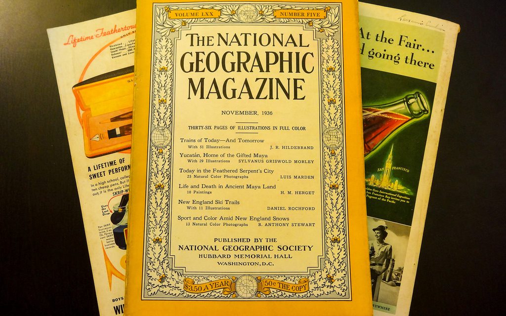 Журналы «Нэшнл Джеографик» 30-х годов
