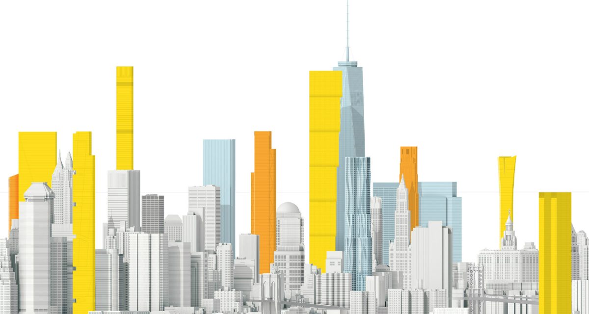 Новые небоскребы Нью-Йорка. Нижний Манхэттен.
